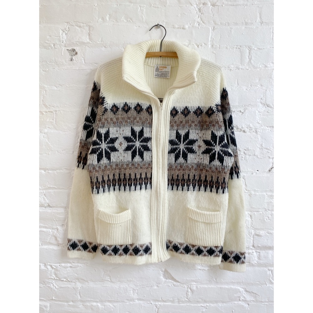 Vintage 1970s London Fog Fair Isle Sweater